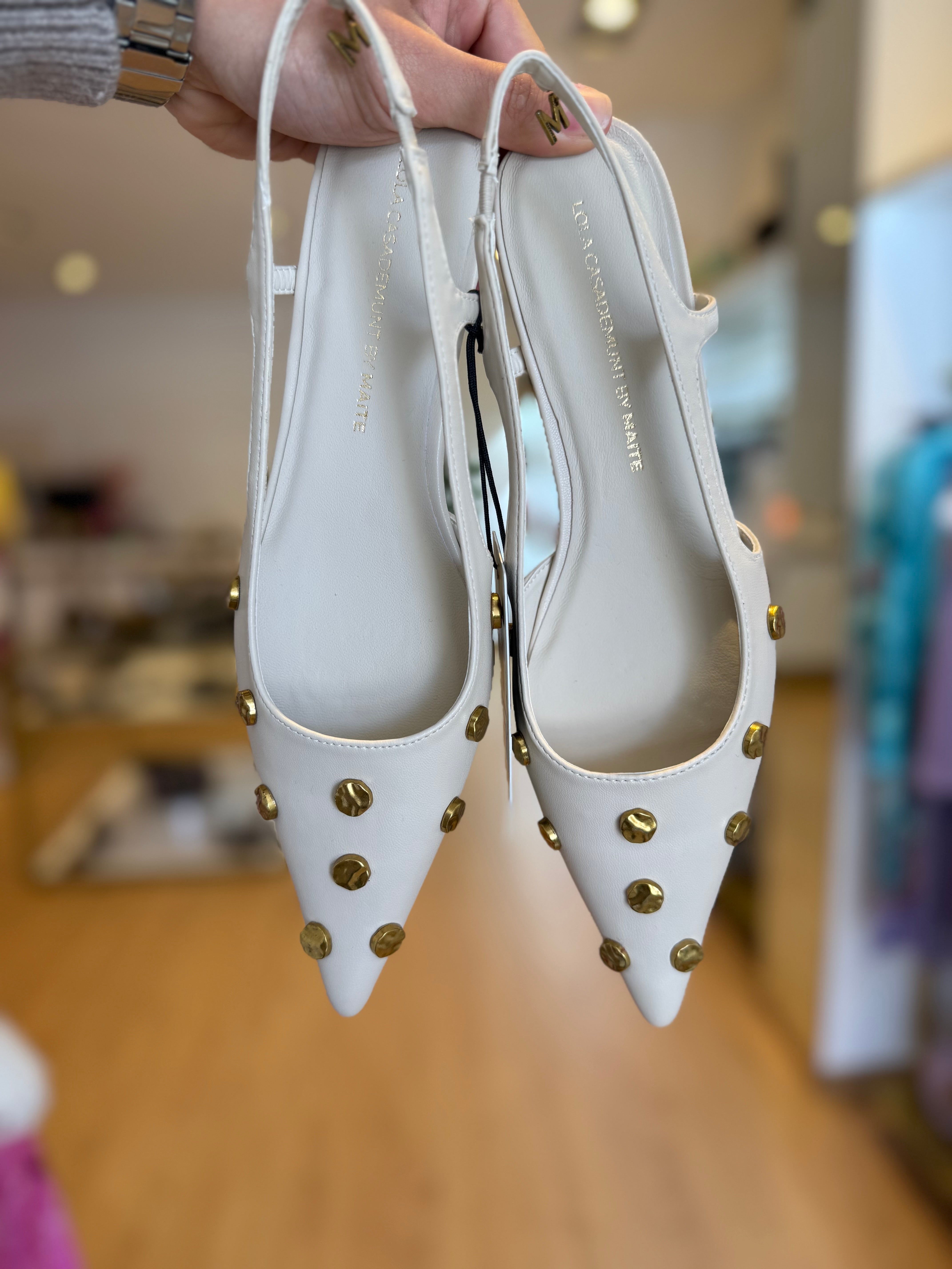 Studded Detail High Heel Shoe