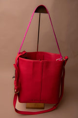 Contrast Handle Nylon Shopper