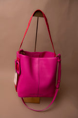 Contrast Handle Nylon Shopper