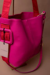 Contrast Handle Nylon Shopper