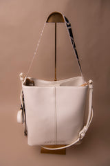 Contrast Handle Nylon Shopper