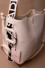 Contrast Handle Nylon Shopper