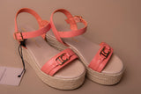 Wedge with Raffia Effect and Personalized Strap