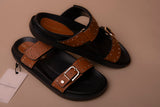 Flat Sandal with Straps and Metal Details