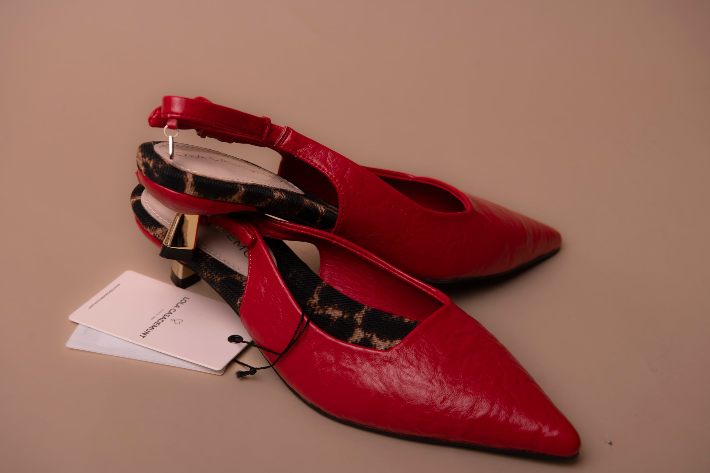 Slingback Heel Shoe with Bow Detail