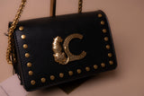 Animal Studded Flap Crossbody Bag