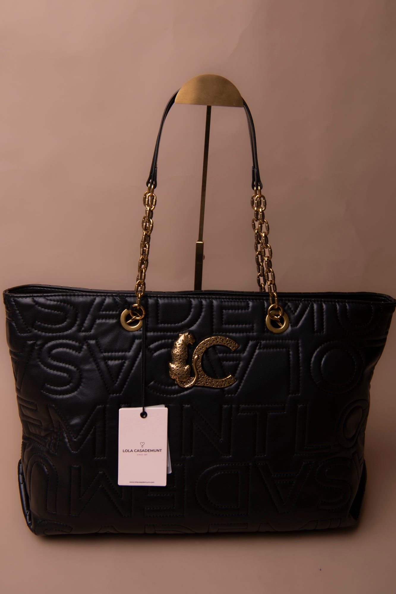 Stitched Logo Shopper