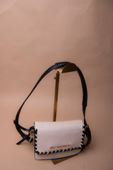 Crossbody Bag with Contrast Braided Detail
