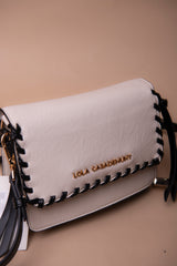Crossbody Bag with Contrast Braided Detail