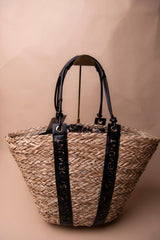 Tote with Cutout Logo Handle