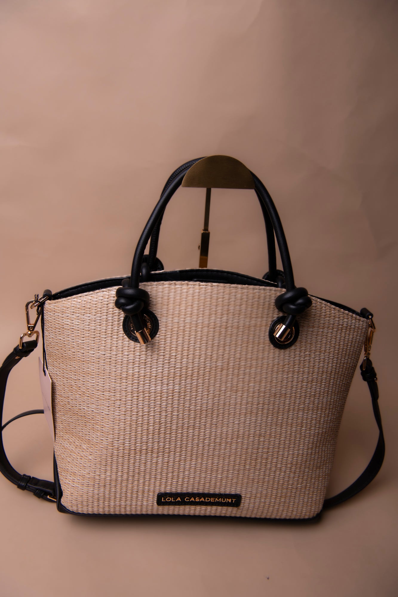 Raffia Effect Tote Bag