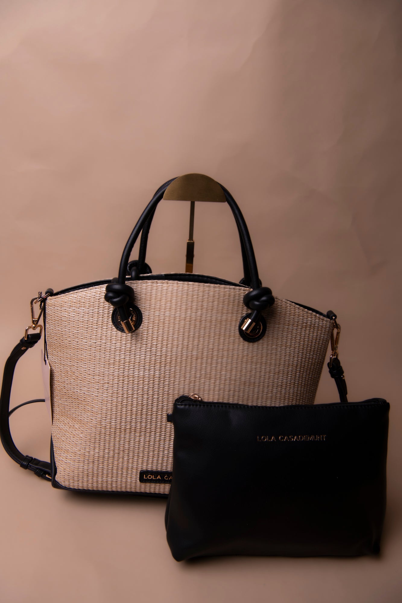 Raffia Effect Tote Bag