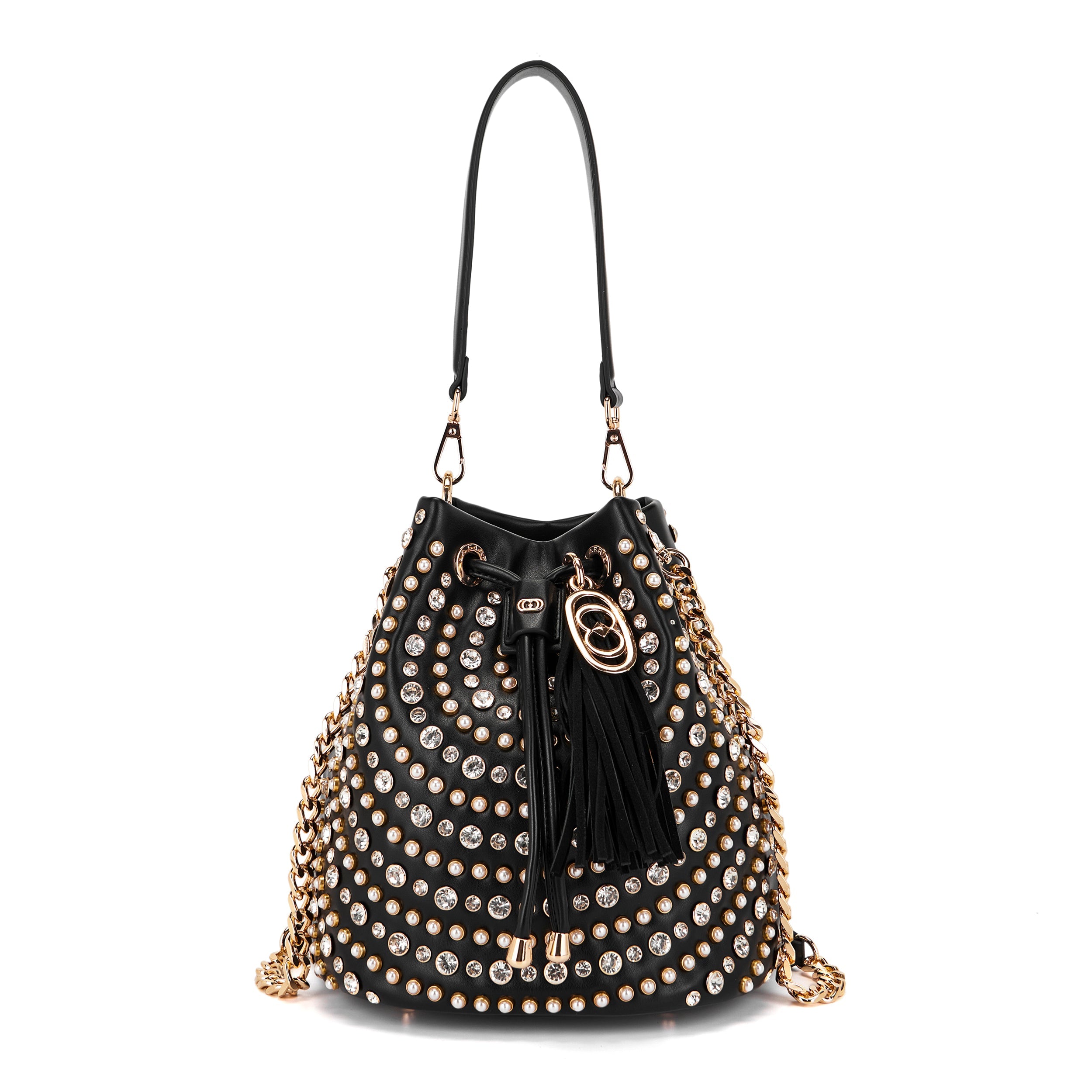 Bolsa La Carrie branco e preto