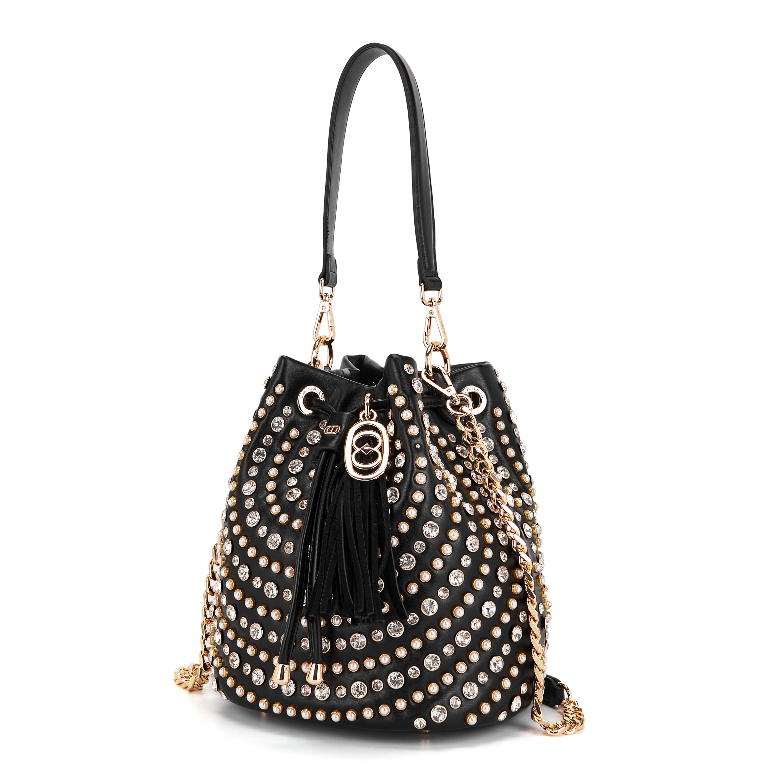 Bolsa La Carrie branco e preto