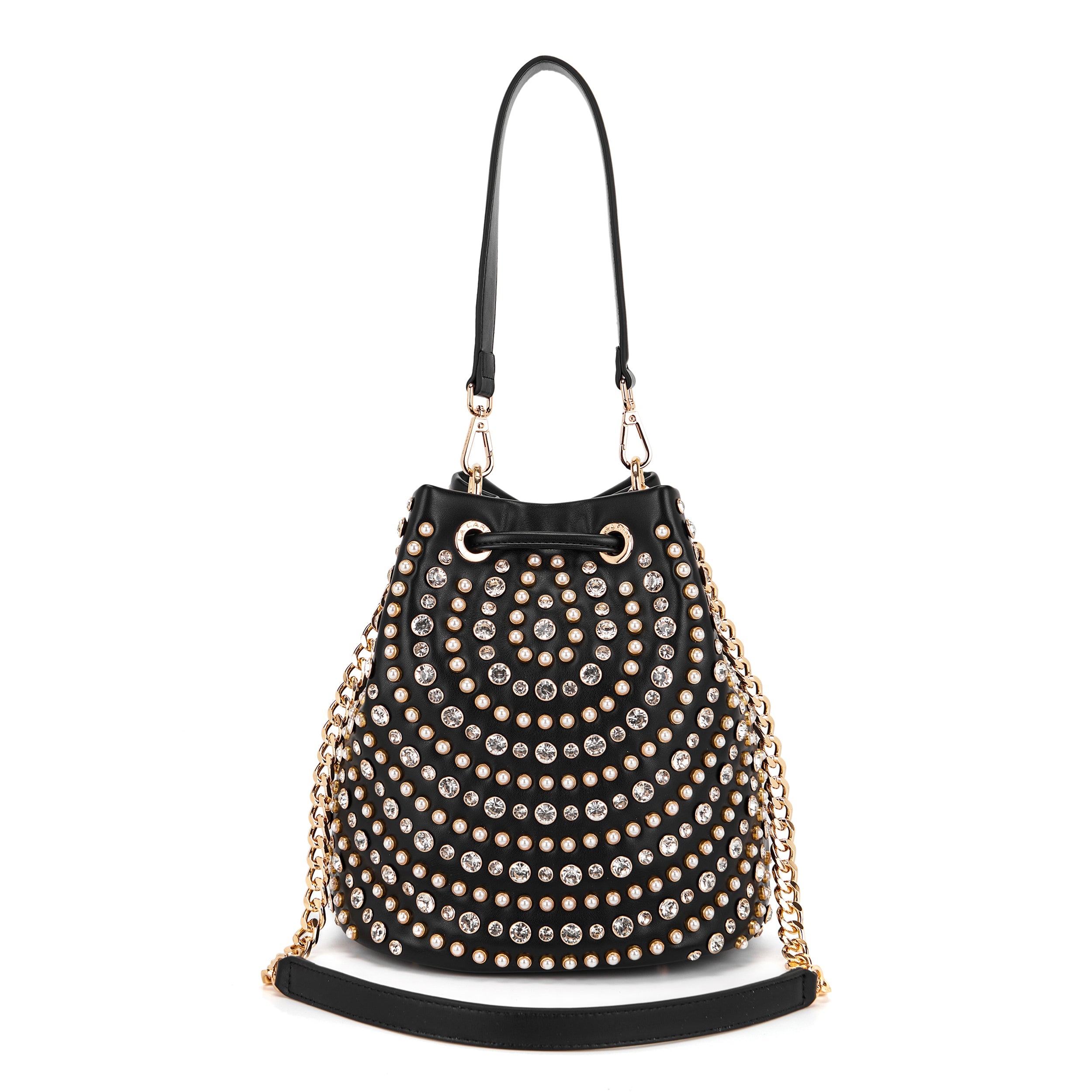 Bolsa La Carrie branco e preto