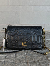 Crossbody Bag with Quilted Flap Logo