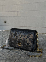 Crossbody Bag with Quilted Flap Logo