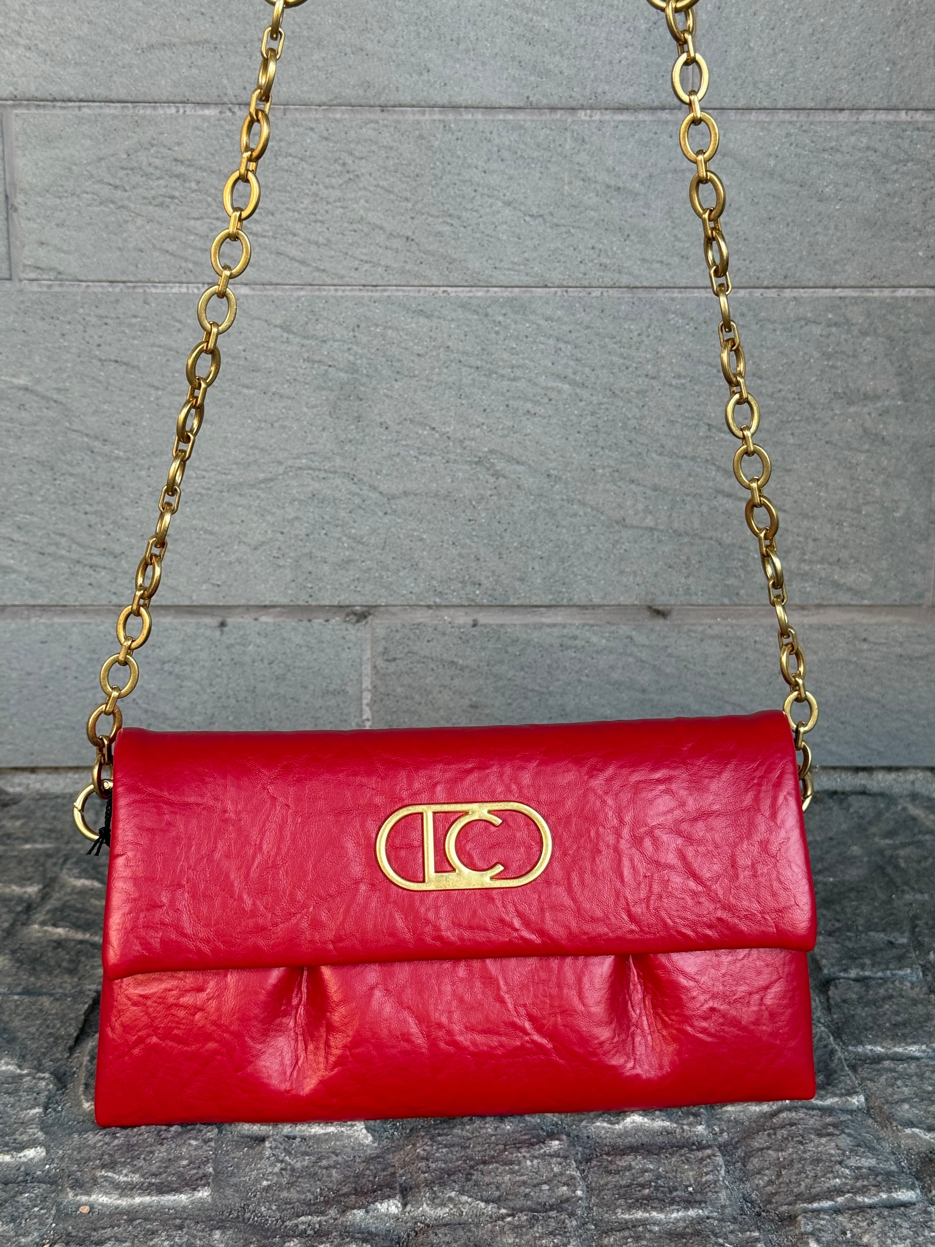 Flap Crossbody with Pleats