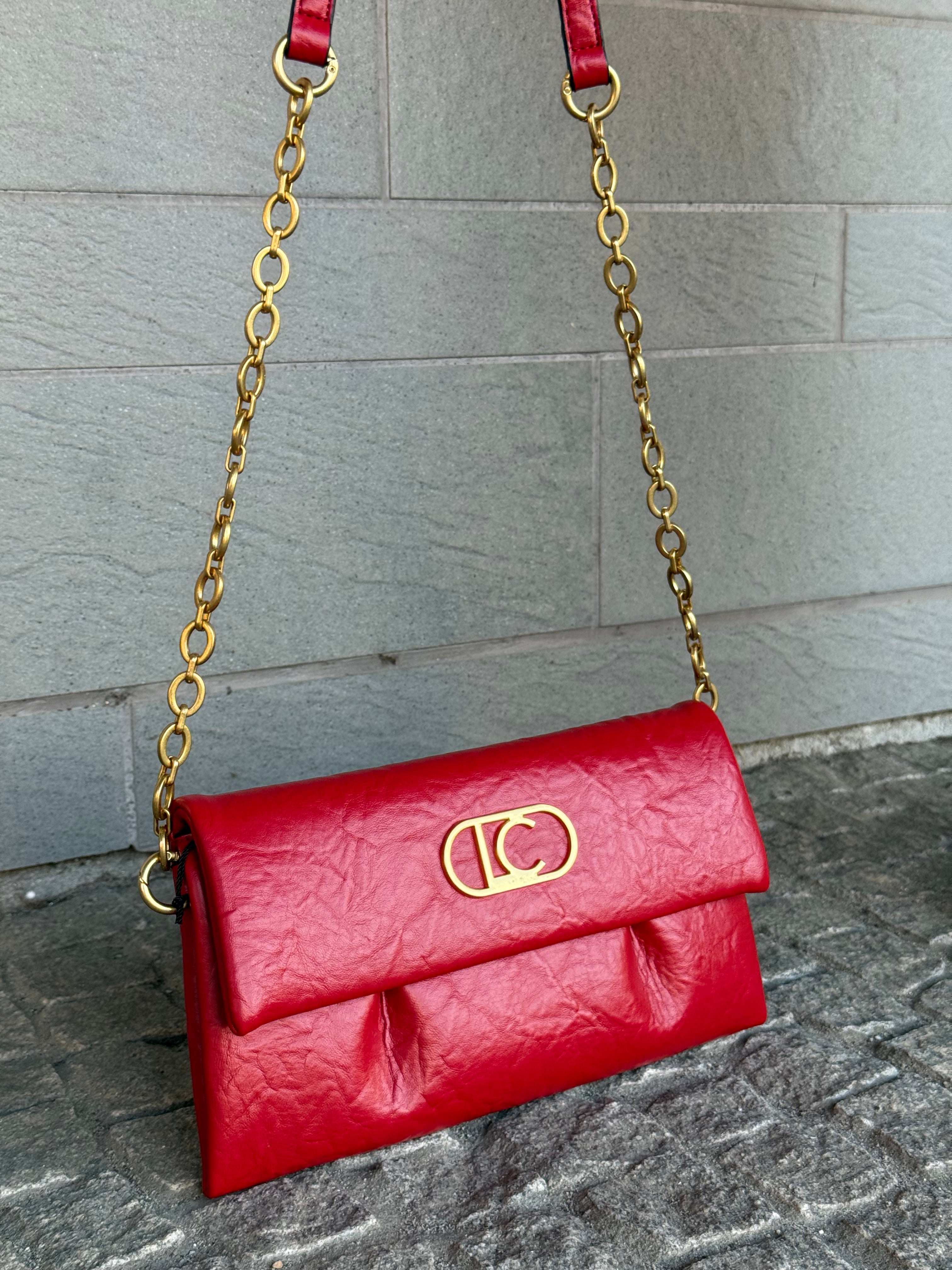 Flap Crossbody with Pleats