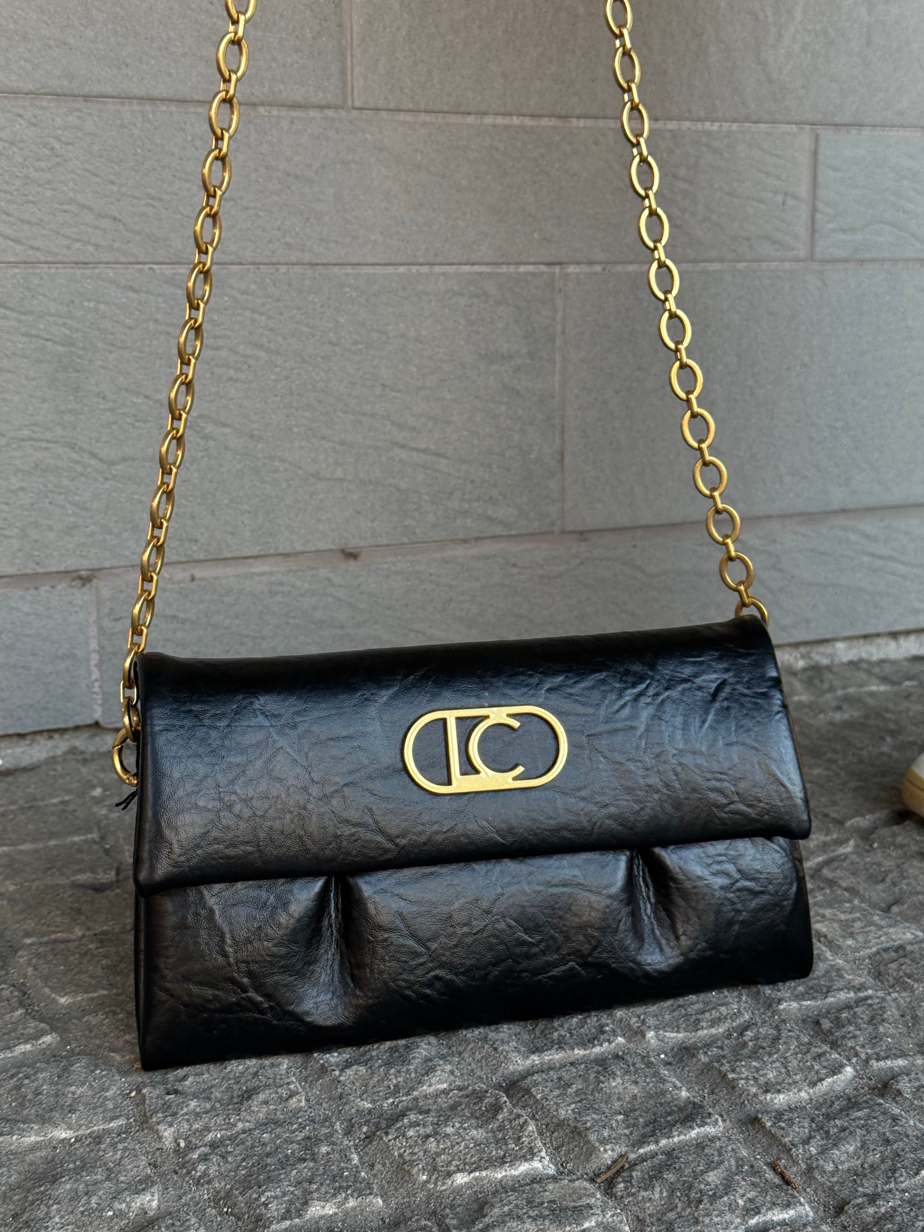 Flap Crossbody with Pleats