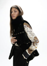 Vest with metallic details