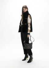 Vest with metallic details