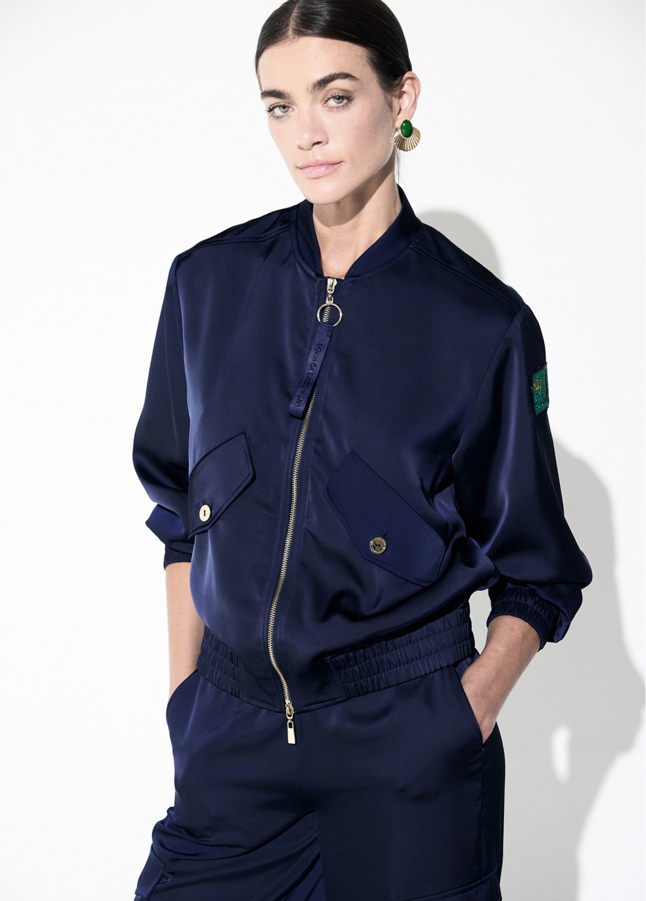 Satin bomber jacket