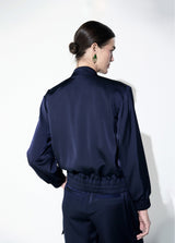 Satin bomber jacket