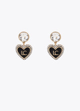 Brilliant matching earring with personalized heart