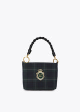 Plaid woven bag