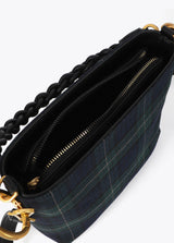 Plaid woven bag