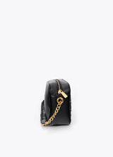 Padded shoulder bag with mini studs