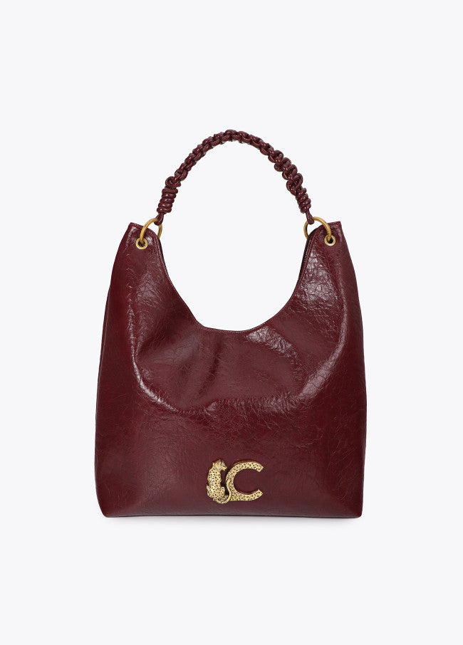 Shopper with braided handle detail