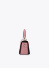Mini shoulder bag with die-cut ring detail
