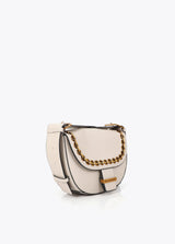 Flap shoulder strap with eyelets