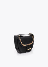 Flap shoulder strap with eyelets
