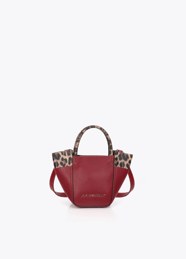 Tricolor shoulder bag