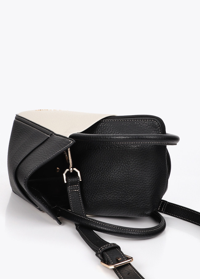 Tricolor shoulder bag