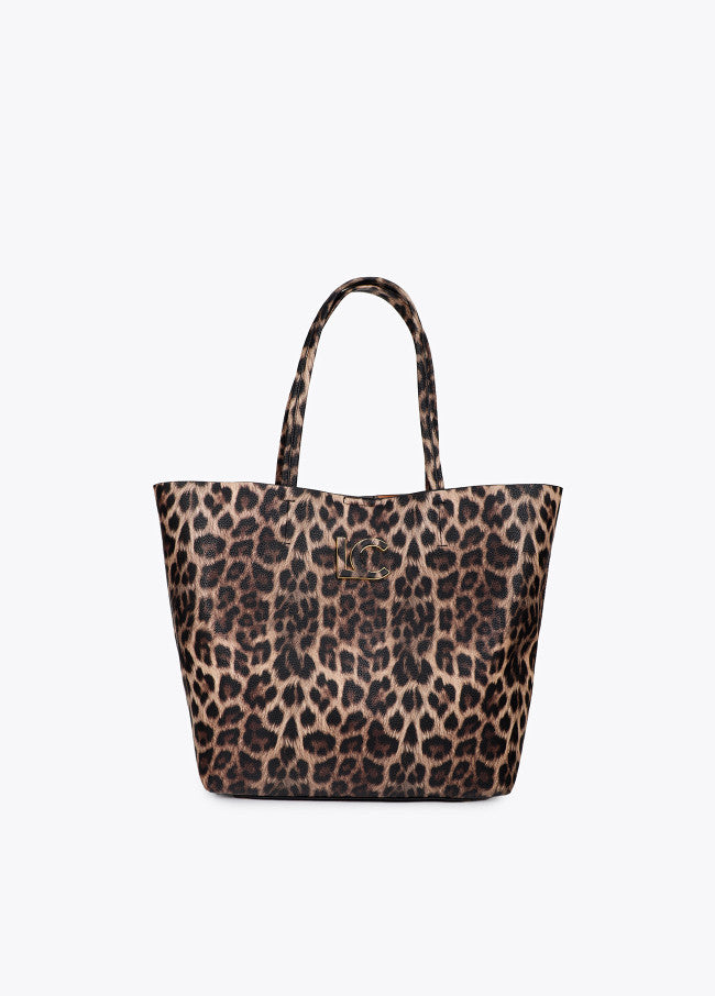Basic animal print shopper