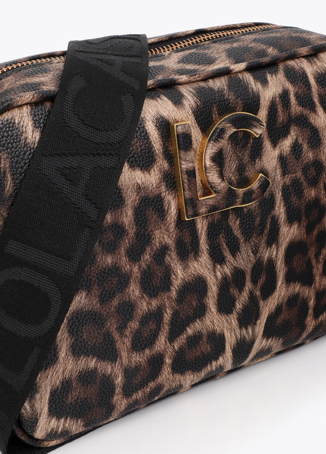 Basic animal print shoulder bag