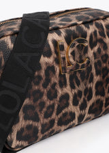 Basic animal print shoulder bag
