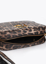 Basic animal print shoulder bag