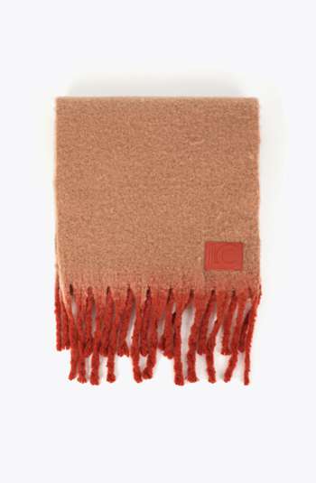Basic scarf with gradient fringe detail