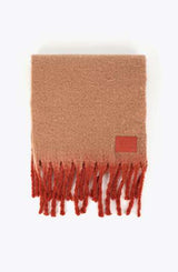 Basic scarf with gradient fringe detail