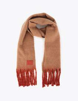 Basic scarf with gradient fringe detail