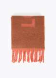 Reversible scarf with logo