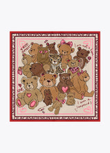 Teddy bears handkerchief 90x90cm