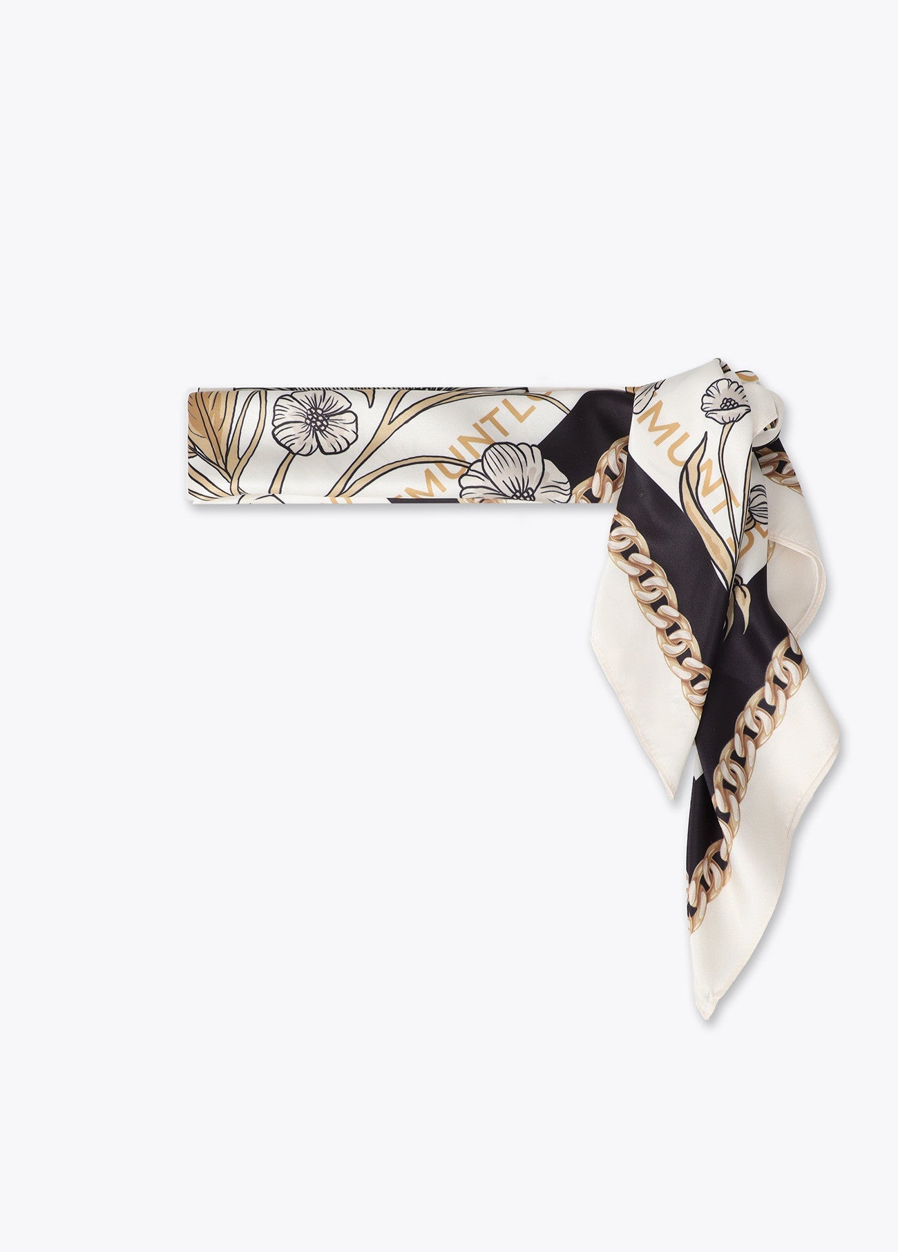 Tigers and flowers scarf 90x90cm
