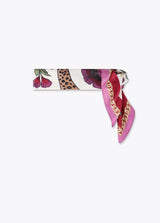 Tigers and flowers scarf 55x55cm