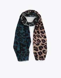 Animal print scarf gradient 100x200cm